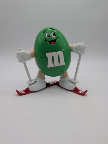 Green character skier - m&ms,