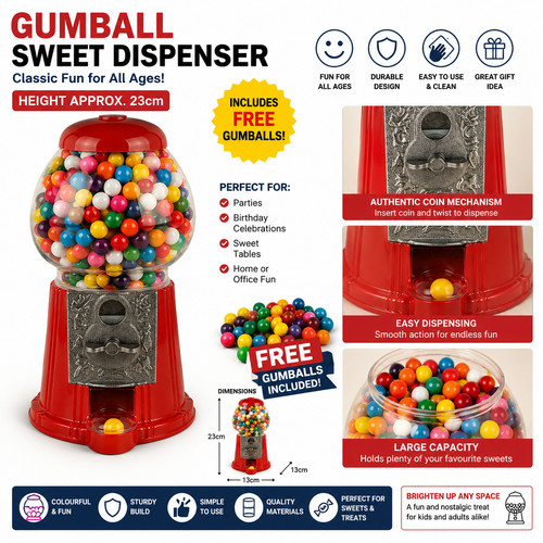 Retro gumball sweet dispenser - retro,