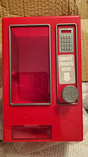 Red pull knob candy machine - pull,